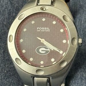 Rare UGA Fossil Men’s Watch